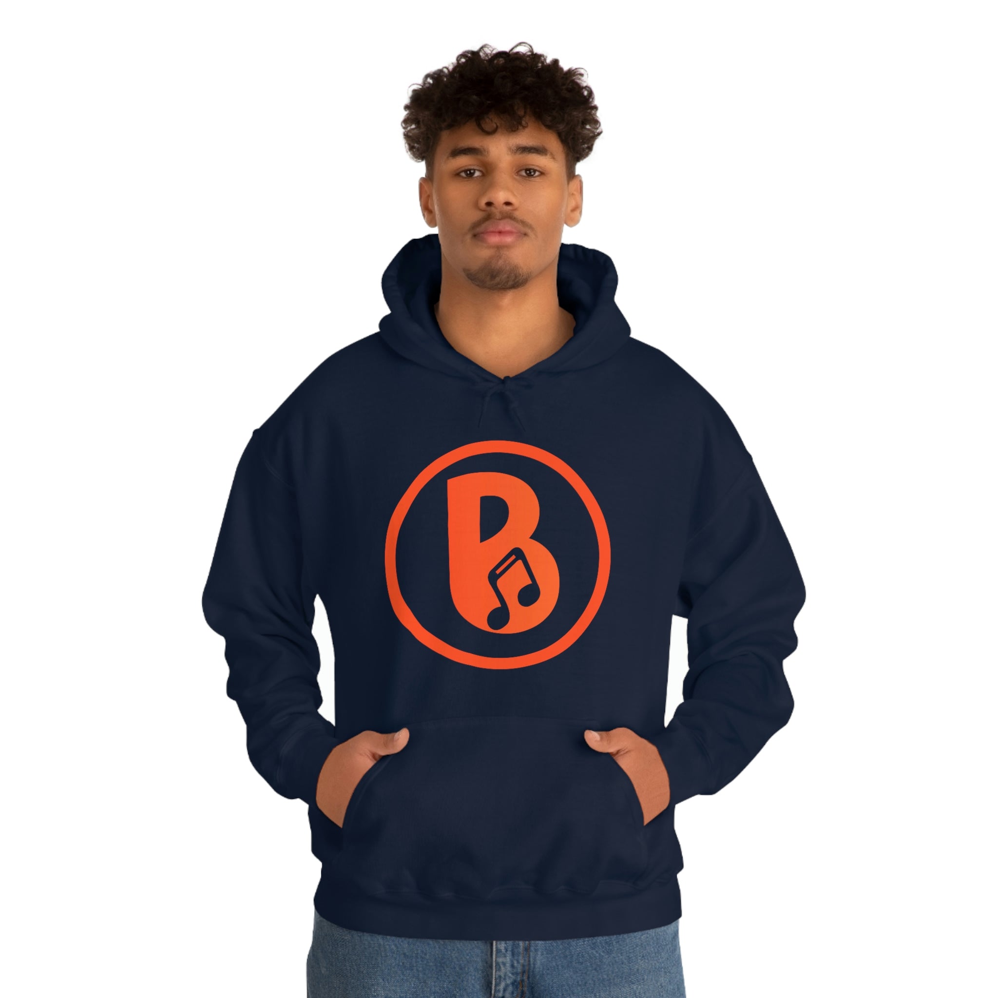 Banski B Logo Heavy Blend™ Hooded Sweatshirt