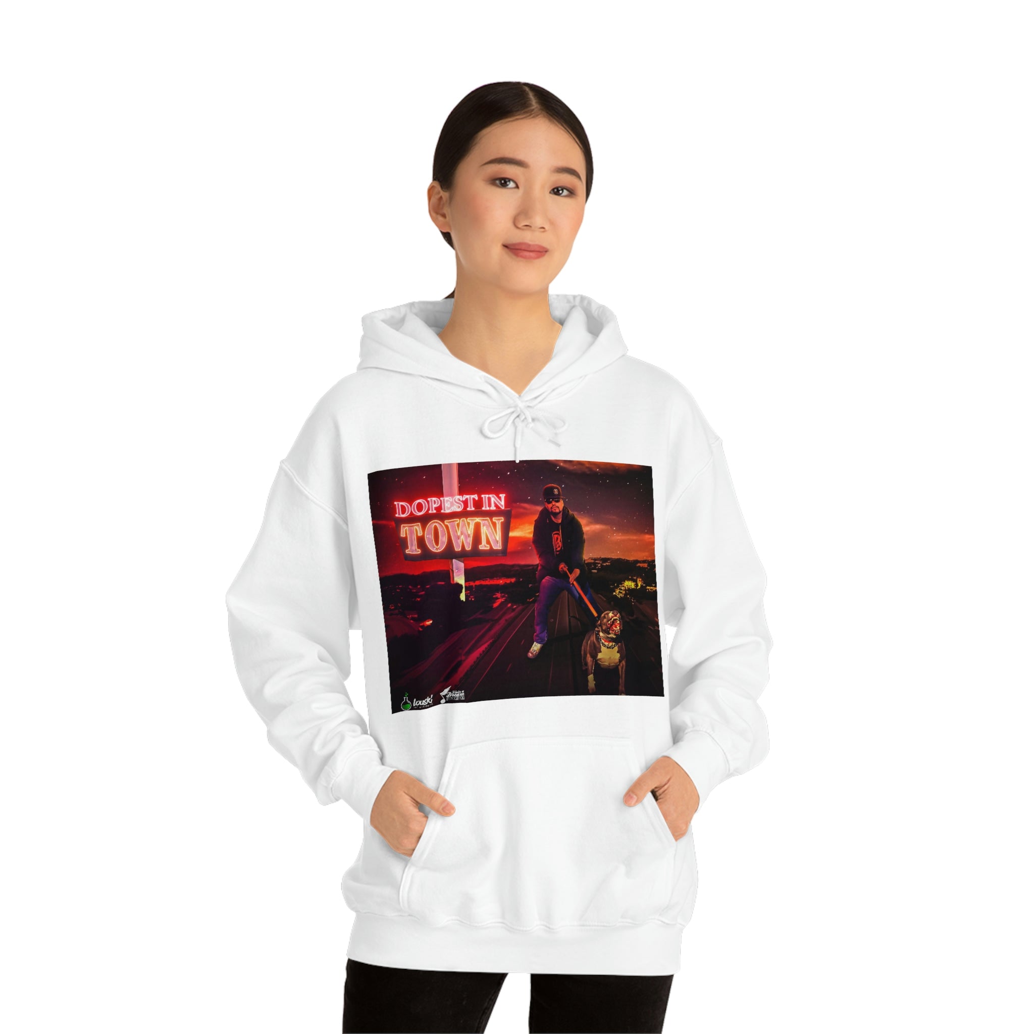 DOPEST IN TOWN Unisex Heavy Blend™ Hooded Sweatshirt