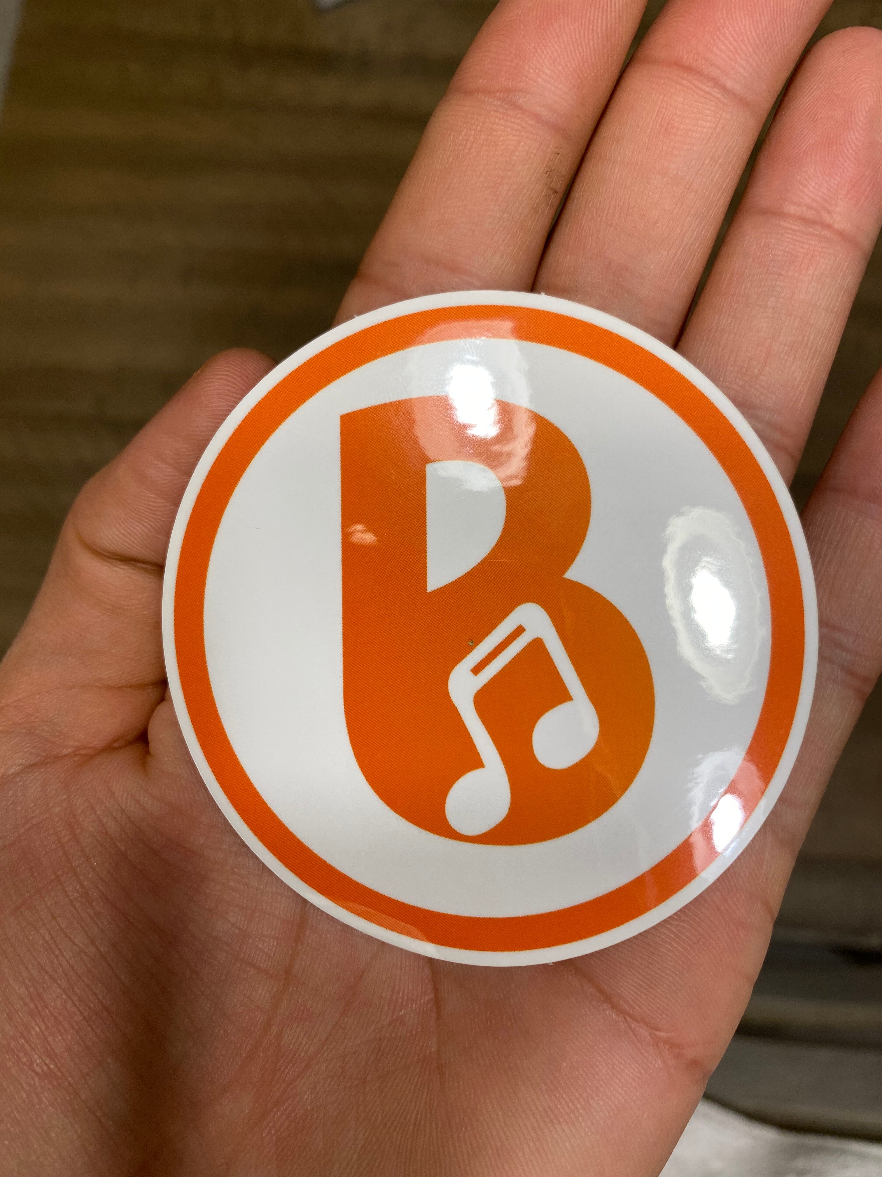 Banski 'B' logo sticker