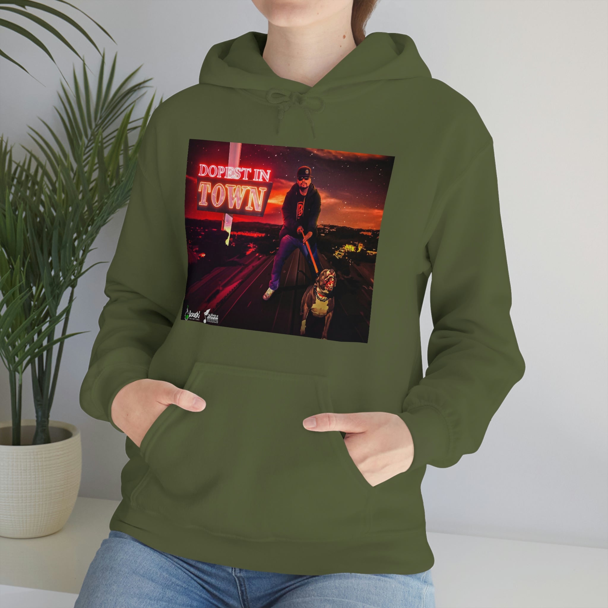 DOPEST IN TOWN Unisex Heavy Blend™ Hooded Sweatshirt