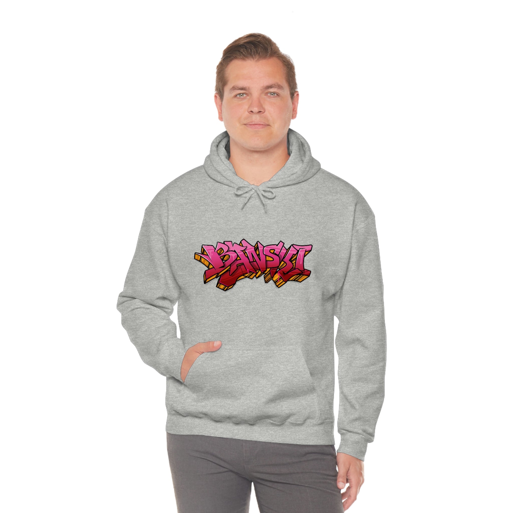 Banski Graffiti2 Heavy Blend™ Hooded Sweatshirt